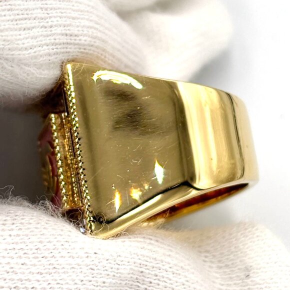 CHANEL Pink Logo Ring - Picture 7 of 10